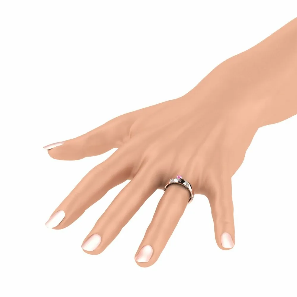 Anillo de compromiso Orlena 0.16 crt